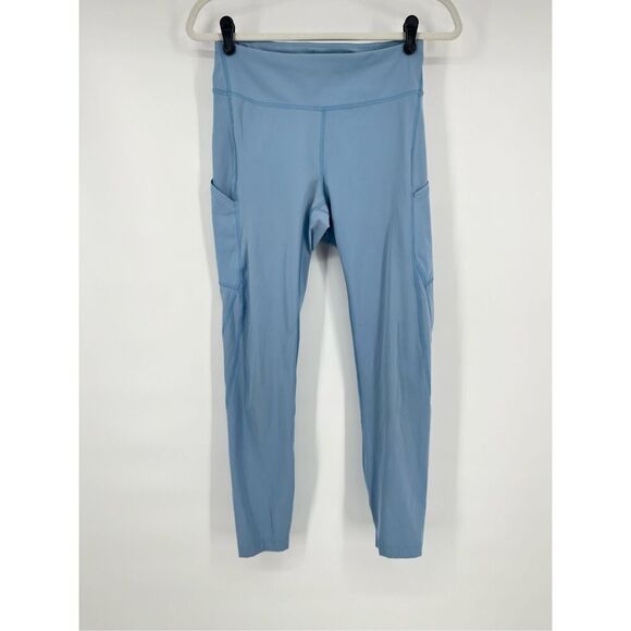 Outdoor Voices High Waisted Side Pocket Leggings Womens Size Medium Blue - Picture 1 of 13